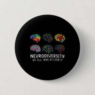 Neurodiversiteit We denken allemaal anders in Brai Ronde Button 5,7 Cm