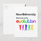 Neurodiversiteit Welkom in de evolutie Briefkaart (Voorkant / Achterkant)