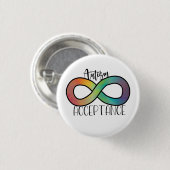 Neurodiversity Autism Acceptation Rainbow Button (Voorkant /achterkant)