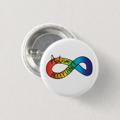Neurodiversity Autism Acceptation Rainbow Button (Voorkant /achterkant)