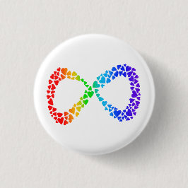 Neurodiversity Autism Awareness Acceptatie Rainbow Ronde Button 3,2 Cm
