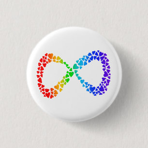 Neurodiversity Autism Awareness Acceptatie Rainbow Ronde Button 3,2 Cm