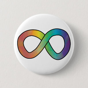 Neurodiversity Autism Awareness Acceptatie Rainbow Ronde Button 5,7 Cm