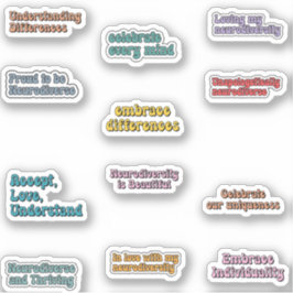 Neurodiversity Awareness Sticker Pack