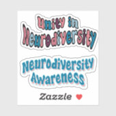 Neurodiversity Awareness *Zie beschrijving* Sticker (Vel)