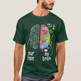 Neurodiversity brain Gift idea of Dyslexia ADHD A T-shirt