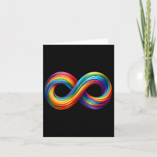 Neurodiversity Infinity Sign Regenboog Symbool Aut Kaart
