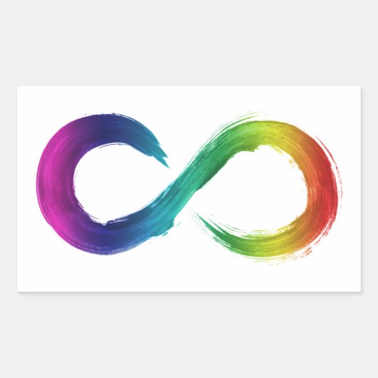Neurodiversity Rainbow Sticker (Voorkant)
