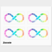 Neurodiversity Rainbow Waterverf Infinity Sticker (Vel)