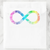 Neurodiversity Rainbow Waterverf Infinity Sticker (Tas)
