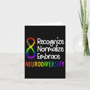 Neurodiversity Shirt Autisme Spectrum ASS Rainbow Kaart