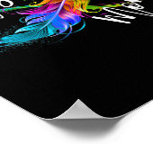 Neurodiversity Symbol Rainbow Infinity Autisme Mam Poster (Hoek)