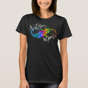 Neurodiversity Symbol Rainbow Infinity Autisme Mam T-shirt