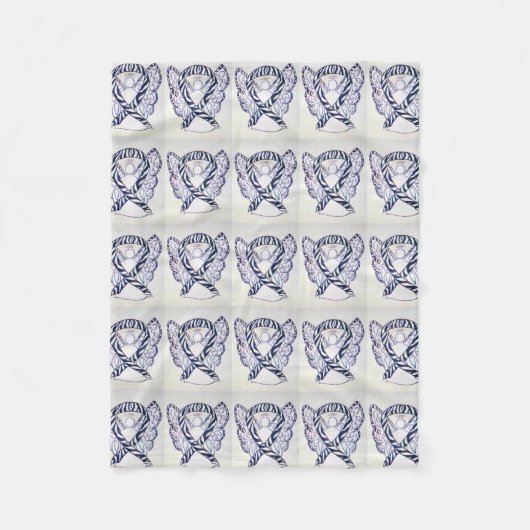 Neuroendocriene kanker Bewustheid Blanket Fleece Deken (Voorkant)