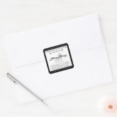Neuroendocriene kanker Zebra Vierkante Sticker (Envelop)