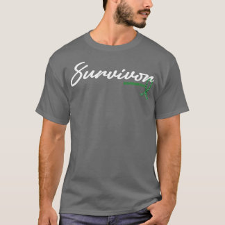 Neurofibromatose Awareness Overlevende Glitter Rib T-shirt