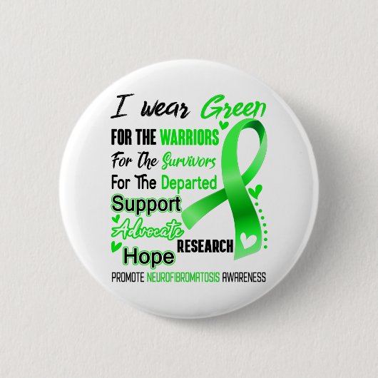 Neurofibromatosis Awareness Month Ribbon Giften Ronde Button 5,7 Cm (Voorkant)