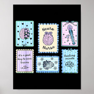 Neurologie neuro verpleegster stempel werk neuro i poster