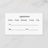 Neurologie Neurologue Nomination Carte de visite (Dos)