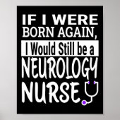 Neurologie Verpleegkundige Grappige Verpleegschool Poster (Voorkant)