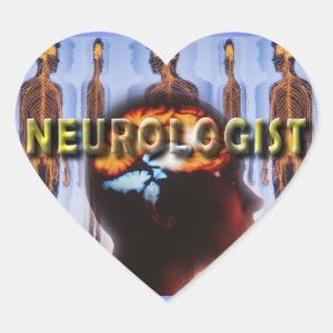 NEUROLOGIST NEUROLOGIE HART STICKER