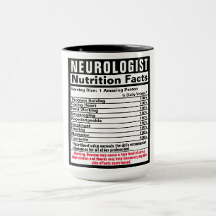 Neurologiste Docteur Funny Éléments nutritifs Mug