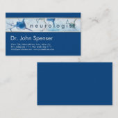 Neurologue Carte de visite bleu (Devant / Derrière)