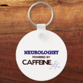Neuroloog aangedreven door cafeïne sleutelhanger (Voorkant)