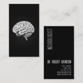 Neuroloog Brain Doctor Modern Bold Visitekaartje (Voorkant / Achterkant)