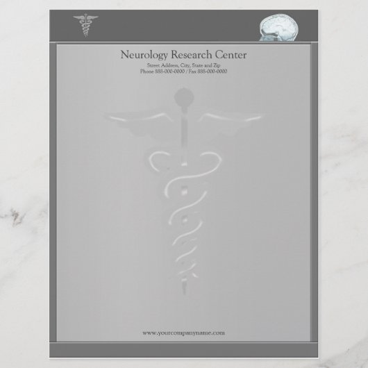 Neuroloog Letterhead Gepersonaliseerd Briefhoofd (Voorkant)