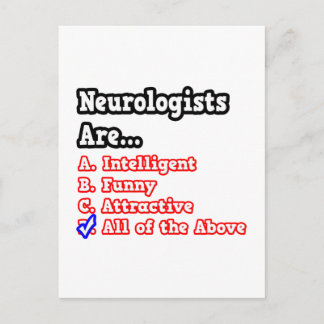 Neuroloog Quiz... Joke Briefkaart