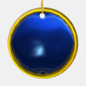 NEUROMANCER, blauwe saffierstenen Keramisch Ornament (Achterkant)