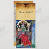 NEUROMANCER, rood blauw perkament Kaart (Voorkant / Achterkant)