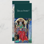 NEUROMANCER, rood blauw, wit groen Kaart (Voorkant / Achterkant)