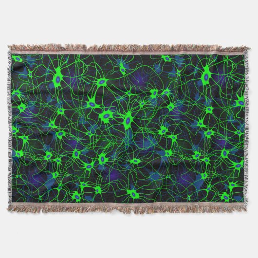 Neuron City Throw Deken (Voorkant)