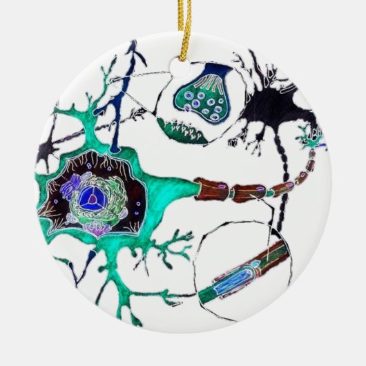 Neuron. Keramisch Ornament (Voorkant)