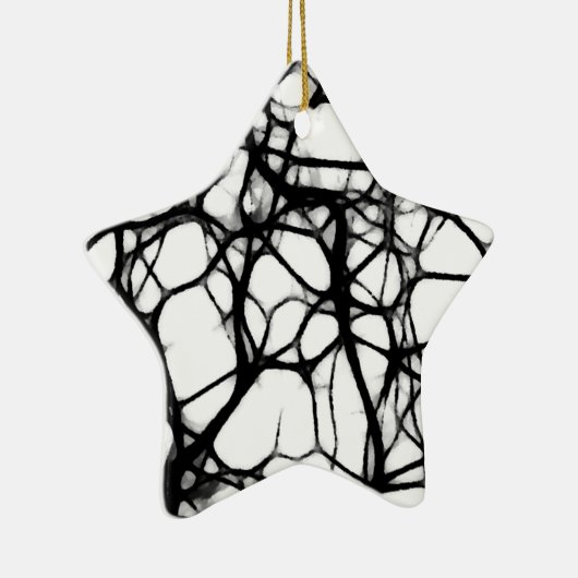 Neuronal Web 1 Keramisch Ornament (Rechts)