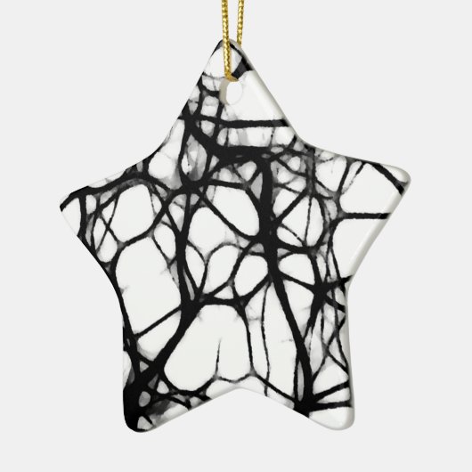 Neuronal Web 1 Keramisch Ornament (Links)