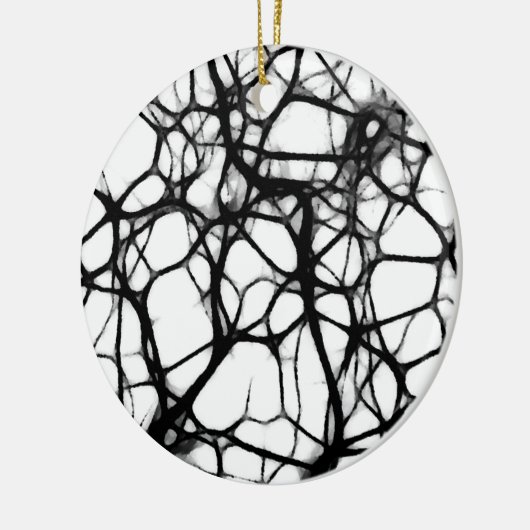 Neuronal Web 1 Keramisch Ornament (Links)