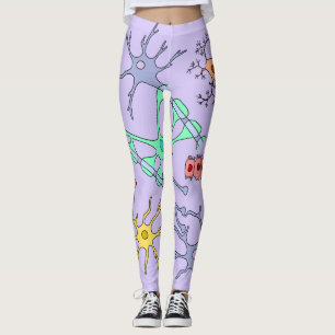Neuronen en gliacellen leggings