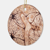 Neuronen van Cajal 3 Keramisch Ornament (Links)