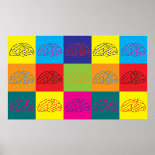 Neuroscience Pop Art Poster