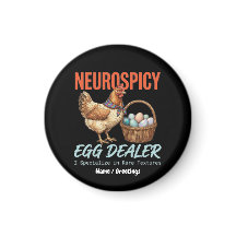 Neurospicy Eierhandelaar Vintage Hen Zeldzame Text