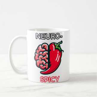 Neurospicy Neurodivergence Funny Adhd Autism Humor Koffiemok
