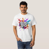 NEUROSPICY neurodiversity autism adhd dyslexia T-shirt (Voorkant volledig)