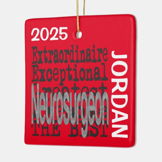 Neurosurgeon Extraordinaire CUSTOM Keramisch Ornament (Links)