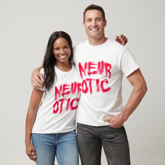 Neurotisch (rood) t-shirt (Unisex)