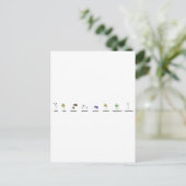 Neurotransmitter Parade Briefkaart (Staand voorkant)