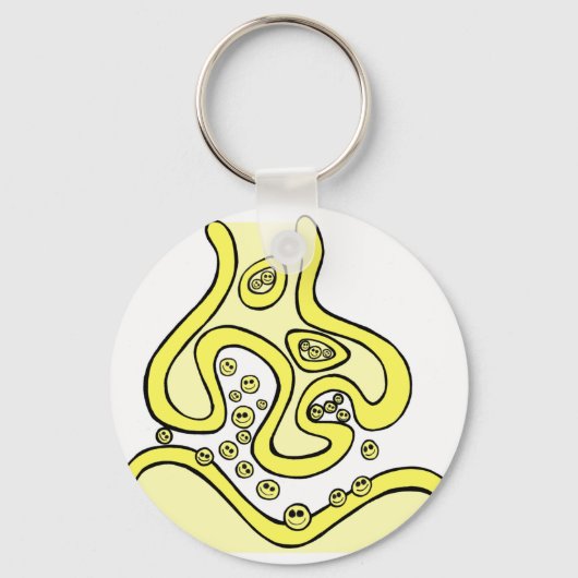 Neurotransmitters Sleutelhanger (Voorkant)