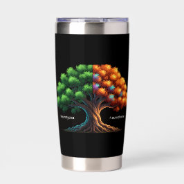 Neurotypical vs. Neurodiverse Geïsoleerde Drinkbeker